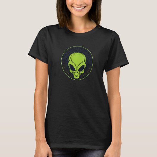 I Don't Believe In People Ufo Conspiracy Alien Al T-shirt (Voorkant)
