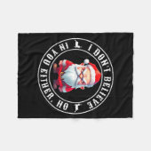 I Don't Believe In You Either Ho Sarcastic Santa C Fleece Deken (Voorkant (Horizontaal))