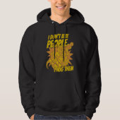 I Don't Bite People I Hug Them Pythonidae Banana B Hoodie (Voorkant)