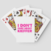 I Don't Care About Kieffer! Speelkaarten (Achterkant)