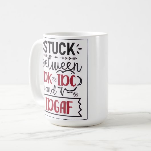 I dont care koffiemok (Voorkant links)