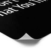 I Don't Care What You Think -  Poster (Hoek)