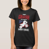 I Don't Crash I Do Random Gravity Checks Motocross T-shirt (Voorkant)
