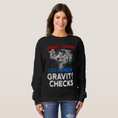 I Don't Crash I Do Random Gravity Checks Motorcycl Trui (Voorkant volledig)