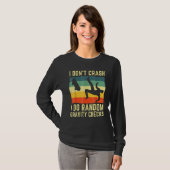 I Don't Crash I Do Random Gravity Checks Skateboar T-shirt (Voorkant volledig)