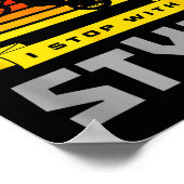 I Don't Crash I Stop With Style Funny Motocross Di Poster (Hoek)