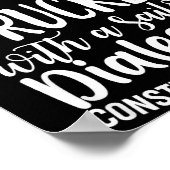 I Don't Curse I Speak Fluent Trucker With A Sailor Poster (Hoek)