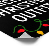 I Don't Do Matching Christmas Outfits Matching Fam Poster (Hoek)