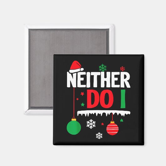 I Don't Do Matching Christmas Pajamas Funny Family Magneet (Voorkant / Achterkant)