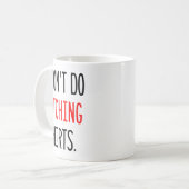 I Don't Do Matching Hearts Valentines Day Couples  Koffiemok (Voorkant links)