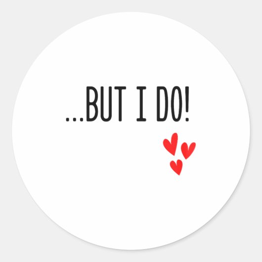 I Don't Do Matching Hearts Valentines Day Couples  Ronde Sticker (Voorkant)