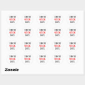 I Don't Do Matching Hearts Valentines Day Couples  Ronde Sticker (Vel)
