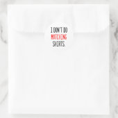 I Don't Do Matching Hearts Valentines Day Couples  Ronde Sticker (Tas)