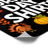 I Don't Do Matching Turkey Day Couple Thanksgiving Poster (Hoek)