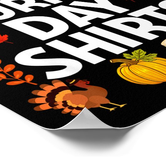 I Don't Do Matching Turkey Day Couple Thanksgiving Poster (Hoek)