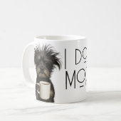 I don't do mornings funny dog caffeine koffiemok (Voorkant links)