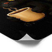 I Don't Do Mornings Funny Quote Black Cat Lover Gi Poster (Hoek)