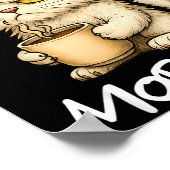 I Don't Do Mornings Funny Quote Coffee Cat Lover G Poster (Hoek)