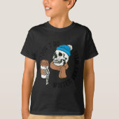 I Dont Do Winter Well Funny Coffee Skull T-shirt (Voorkant)