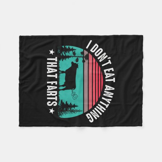 I Don't Eat Anything That Farts  Fleece Deken (Voorkant (Horizontaal))