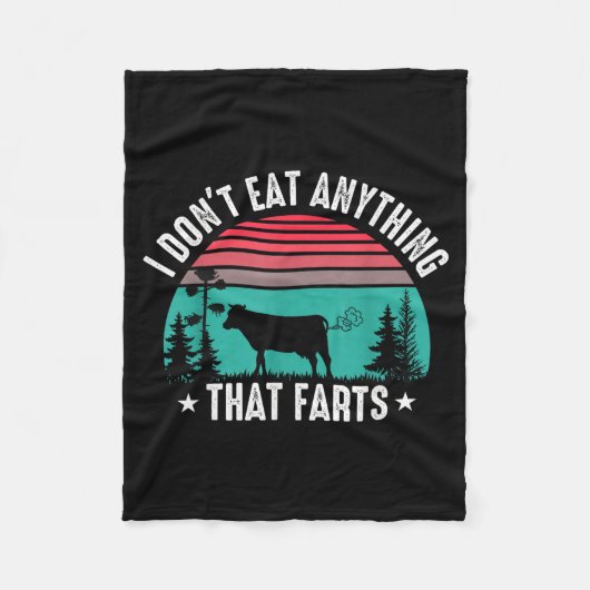 I Don't Eat Anything That Farts  Fleece Deken (Voorkant)