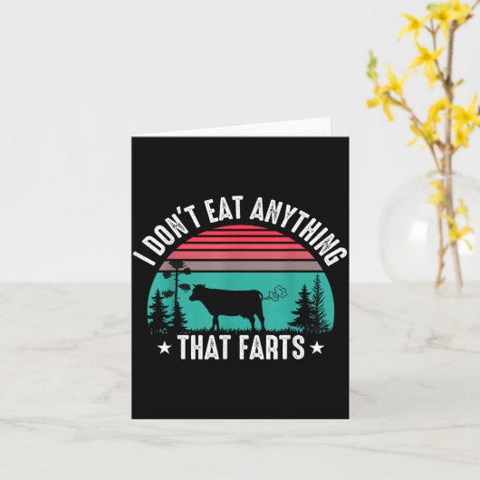 I Don't Eat Anything That Farts  Kaart (Gele Bloem)