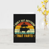 I Don't Eat Anything That Farts World Vegetarian D Kaart (Gele Bloem)