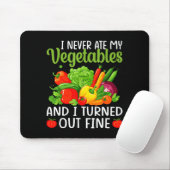I Don't Eat Anything Vegetables Funny Vegetarian S Muismat (Met muis)