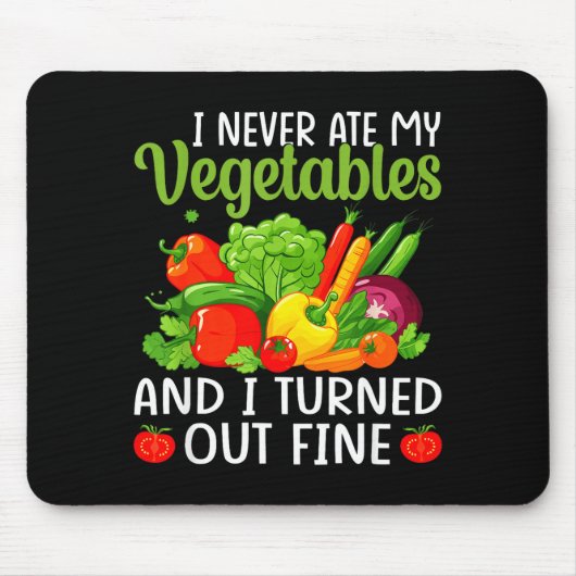 I Don't Eat Anything Vegetables Funny Vegetarian S Muismat (Voorkant)