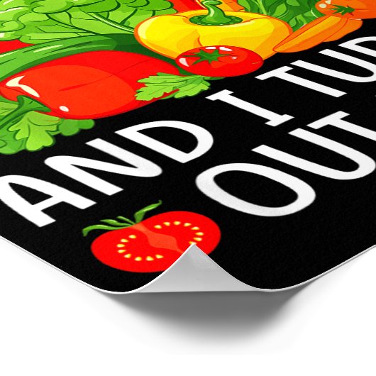 I Don't Eat Anything Vegetables Funny Vegetarian S Poster (Hoek)