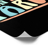 I Don't Feel Tardy Tardiness Funny Sayings Distres Poster (Hoek)