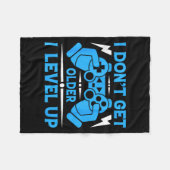 I Don't Get Older I Level Up Funny Gaming Quotes B Fleece Deken (Voorkant (Horizontaal))