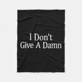 I Don't Give A -  Fleece Deken (Voorkant)
