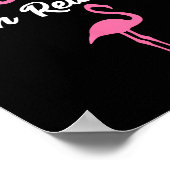 I Don't Give A Flock I'm Retired Funny Flamingo  Poster (Hoek)