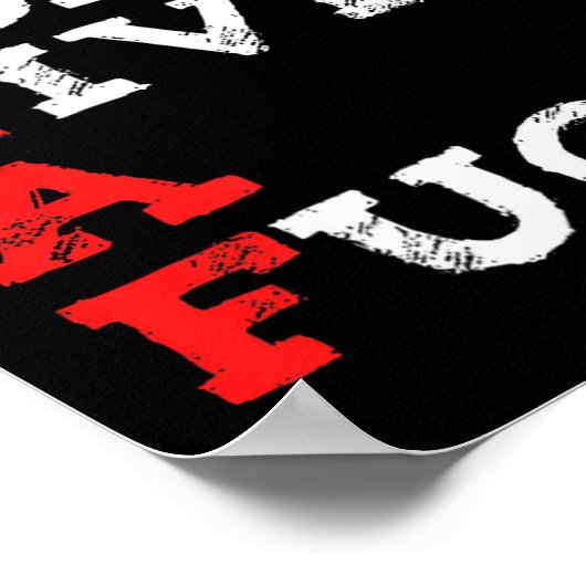 I Don't Give A For  Poster (Hoek)