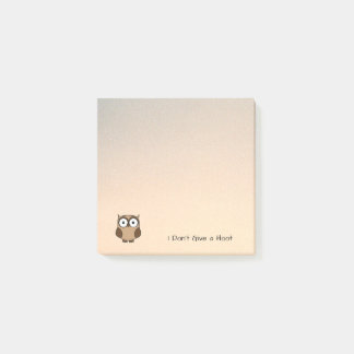 I Don't Give a Hoot Owl Custom Post-it® Notes