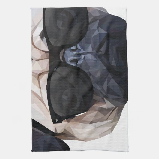 I Don't Give a Pug Theedoek (Verticaal)