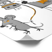 I Don't Give A Rat And Mouse Walking Funny Long Sl Poster (Hoek)