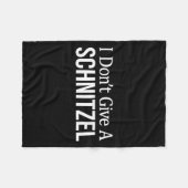 I Don't Give A Schnitzel -  Fleece Deken (Voorkant (Horizontaal))