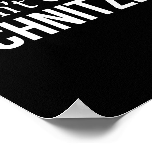 I Don't Give A Schnitzel -  Poster (Hoek)