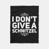 I Don't Give A Schnitzel Shirt Funny German Tee  Fleece Deken (Voorkant)