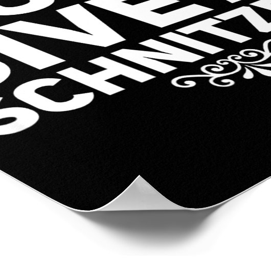 I Don't Give A Schnitzel Shirt Funny German Tee  Poster (Hoek)