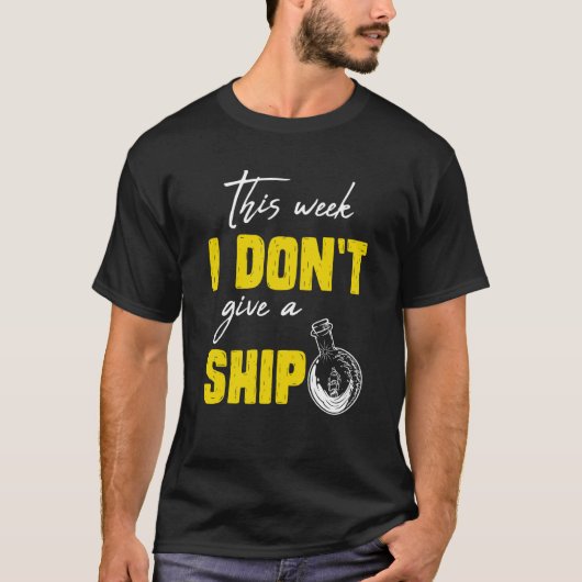 I don't give a ship cruise vacation spring break t-shirt (Voorkant)