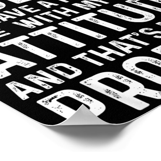 I Don't Have An Attitude Problem Funny Sarcasm Men Poster (Hoek)