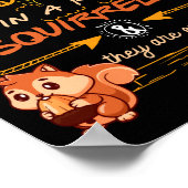 I Don't Have My Ducks In A Row Squirrels They Are  Poster (Hoek)