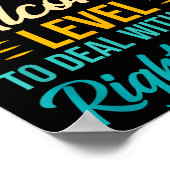 I Don't Have The Blood Alcohol Level To With You  Poster (Hoek)