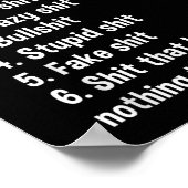 I Don't Have Time For - Funny Sarcastic Saying Nov Poster (Hoek)