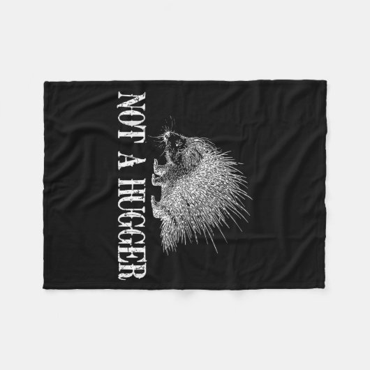 I Don't Hug Apparel Funny Introvert Rcune Tee - Un Fleece Deken (Voorkant (Horizontaal))