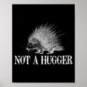 I Don't Hug Apparel Funny Introvert Rcune Tee - Un Poster (Voorkant)