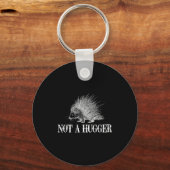 I Don't Hug Apparel Funny Introvert Rcune Tee - Un Sleutelhanger (Voorkant)